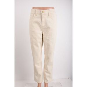Triarchy Womens Ms Triarchy Jeans Sz 29 Straight Leg Off White High Rise New